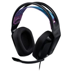 Logitech G335 Wired Gaming Headset Black, 3.5mm Wired Connection, Lightweight Design, Flip-to-Mute Microphone