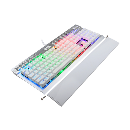 Redragon K550W RGB Yama 131 Key RGB LED Illuminated Backlit White Mechanical Keyboard