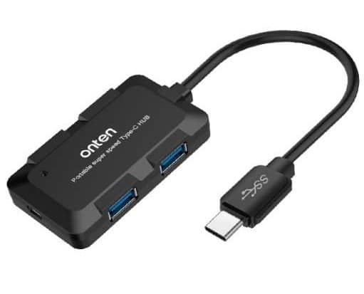 ONTEN Type C to 4 Port USB 3.0 Hub (OTN-9102B)