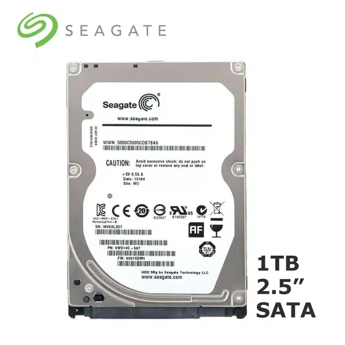 Seagate 1TB 5400 rpm BarraCuda 2.5 Internal Hard Drive