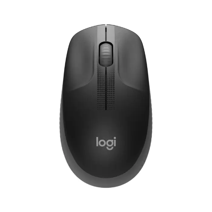 Logitech M190 Full Size Wireless Mouse Charcoal- Black