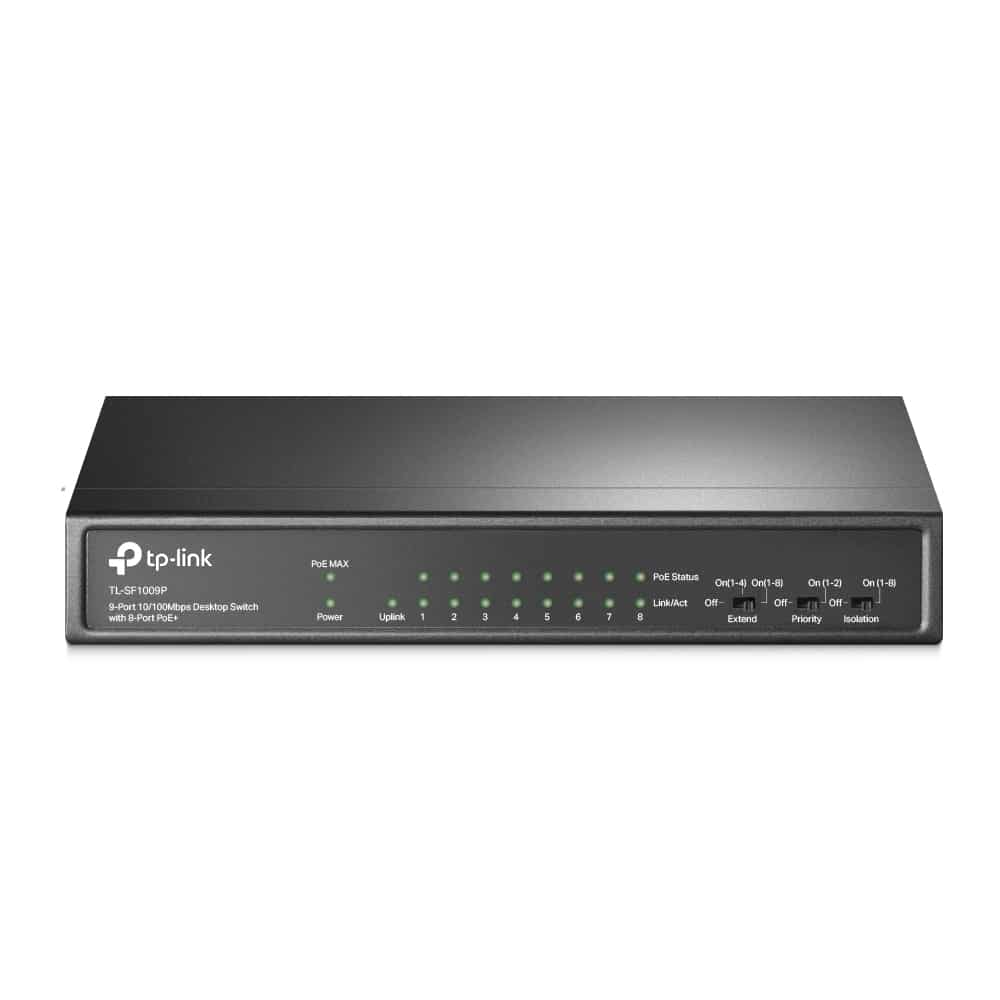Tp-link TL-SF1009P 9-Port 10/100Mbps Desktop Switch with 8-Port PoE+