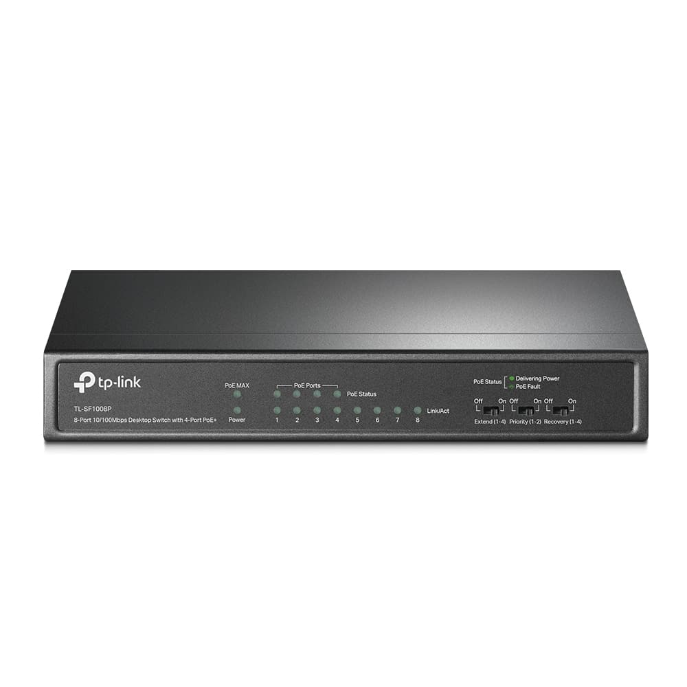 TP-Link-8-Port 10/100Mbps Desktop Switch with 4-Port PoE+