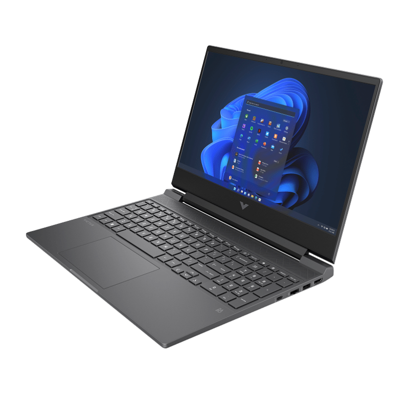 HP 15-FA1111NE Victus Gaming Laptop- Intel Core-i7-13700H-16GB RAM -512GB SSD -  GeForce RTX 4050 6GB GDDR6 Graphics -15.6 Inch FHD 144Hz IPS -Windows 11 - English & Arabic Keyboard -Mica Silver– [9U5Y8EA] - Image 4