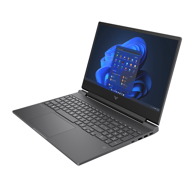 HP 15-FA1111NE Victus Gaming Laptop- Intel Core-i7-13700H-16GB RAM -512GB SSD -  GeForce RTX 4050 6GB GDDR6 Graphics -15.6 Inch FHD 144Hz IPS -Windows 11 - English & Arabic Keyboard -Mica Silver– [9U5Y8EA] - Image 4