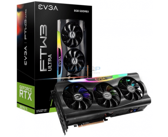 Evga 08G-P5-3797-KL GeForce RTX 3070 Ti FTW3 Ultra Gaming 8GB GDDR6X iCX3 Technology ARGB LED Metal Backplate Graphic Card
