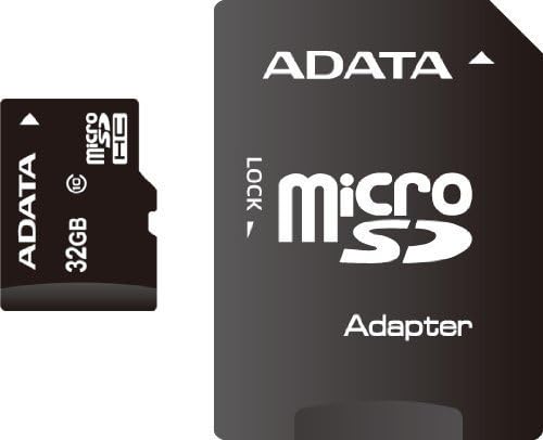 ADATA 32GB Micro Memory Card With Adapter Class 10