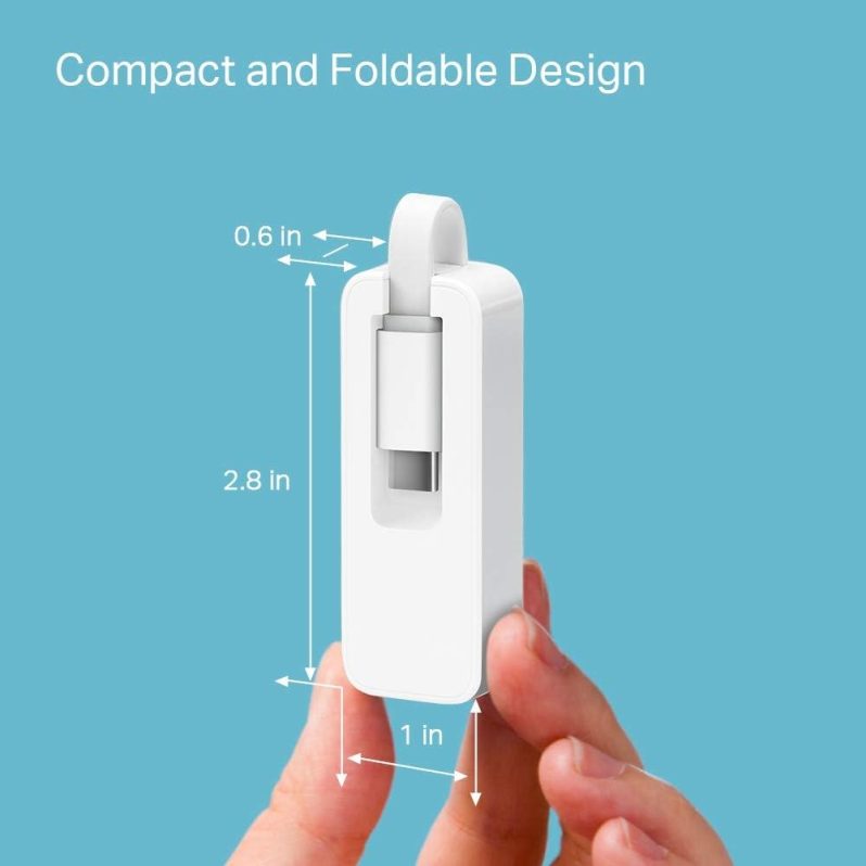 TP-Link USB C To Ethernet Adapter(UE300C) RJ45 To USB C Type-C Gigabit Ethernet LAN Network Adapter Compatible With Apple MacBook Pro 2017-2020 MacBook Air Surface Dell XPS And More - Image 5