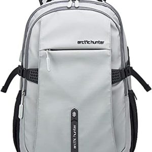 Arctic Hunter B00388 15.6-inch Light Large Capacity Travel Multi Functional Waterproof Backpack – Grey