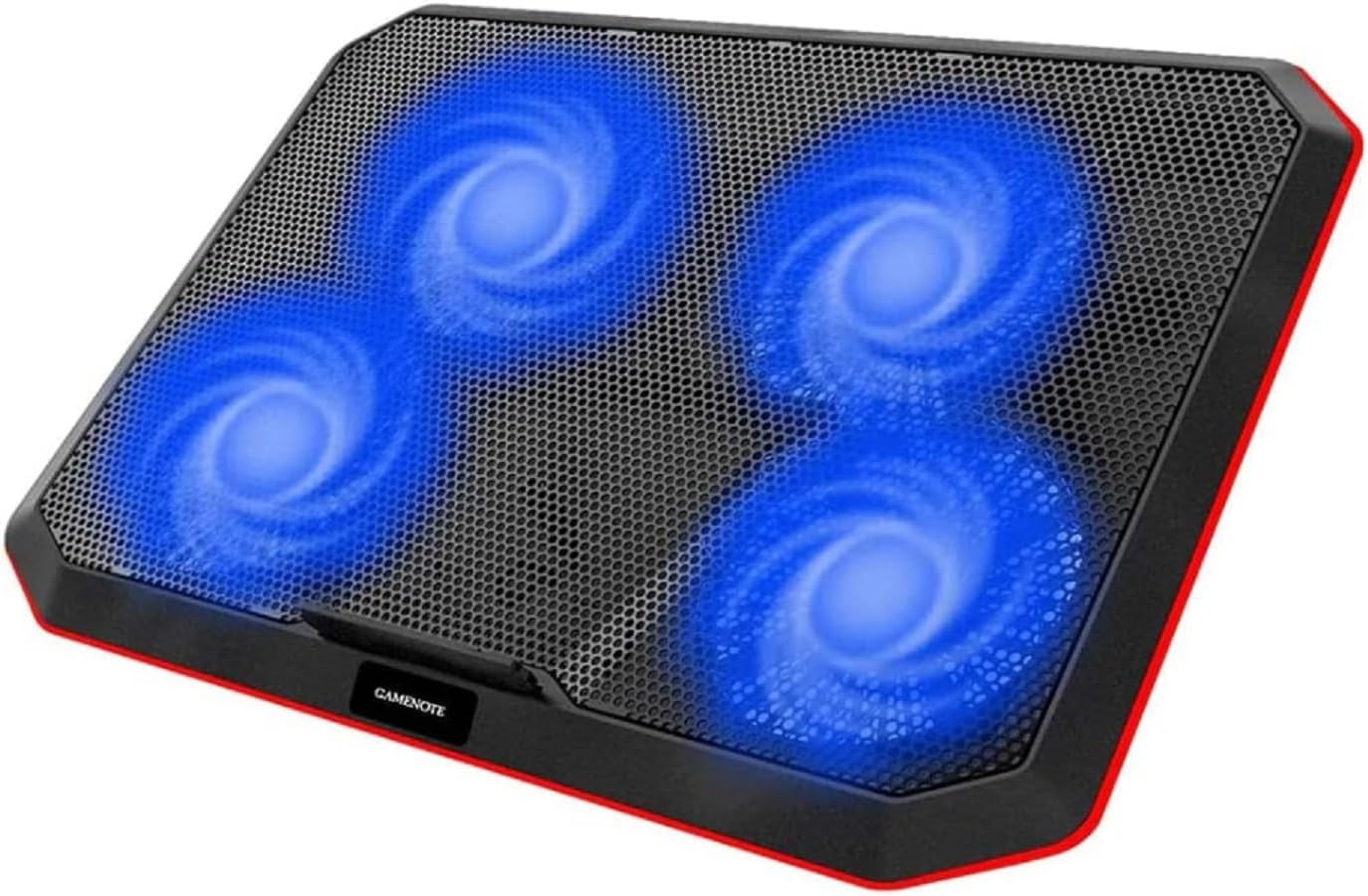 HAVIT HV-F2069 Laptop Cooling Pad for Up to 17 Inch Laptop with 4 Fans & LED Light - Black&Blue