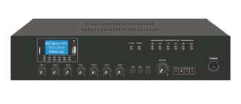 ADVISION AD-240ZD Sound System, 240W 5 Zone Mixer Amp with USB/Bluetooth/ FM, 7 Inputs includes Mic1-5 XLR inputs and Aux 1-2 inputs, with chime, 70V/100V/4-16 Ohm