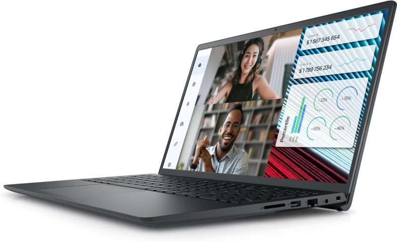 Dell Vostro 3520 Laptop 12th Intel Core i3-1215U 6-Cores 8GB RAM 256GB SSD Intel UHD Graphics 15.6" FHD (1920 x 1080) 120Hz 250 nits Anti-Glare Ubuntu - Carbon Black - Image 2