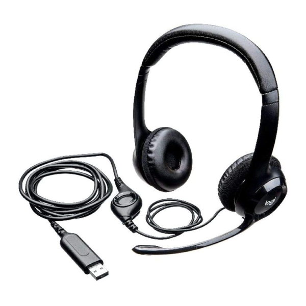 Logitech H390 USB Computer Headset-Black