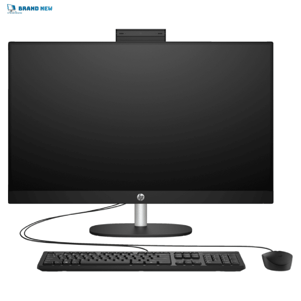 HP All-in-One 27-cr0155nh PC (A99BNEA) - 27" Touchscreen, Core i7-1355U, 8GB RAM, 512GB SSD, Iris Xe, FreeDOS – Black