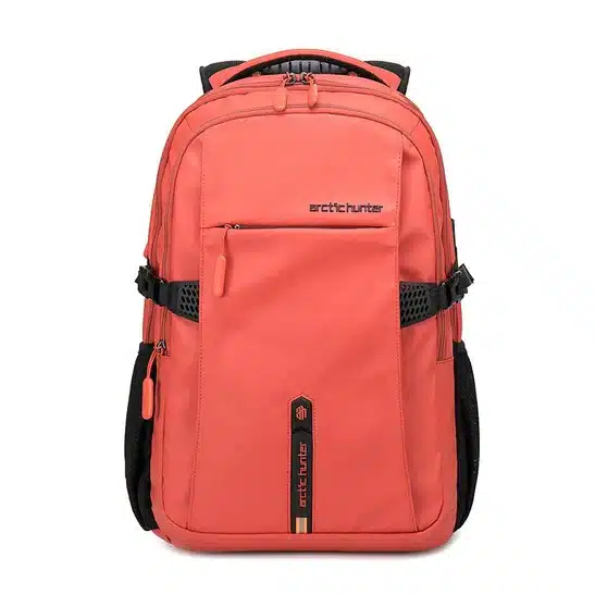 Arctic Hunter B00388 15.6 ” Multi Functional Travel Laptop Waterproof Backpack USB Charging- Orange