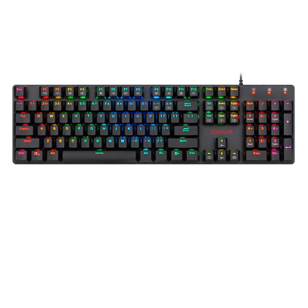 Redragon K589 Shrapnel RGB Backlit Low Profile Wired Mechanical Gaming Keyboard 104 Keys Anti-ghosting Mechanical Keyboard with Linear & Quiet Red Switches