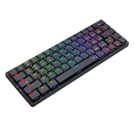 Redragon K624P-KBS 2.4G/Bluetooth/Wired 63 key Low-profile mechanical keyboard