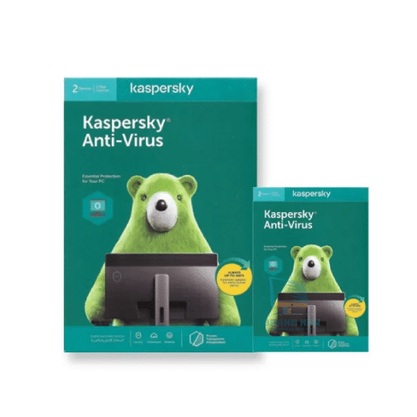 Kaspersky Anti-Virus 2 Users Media & License, 1 Year Warranty