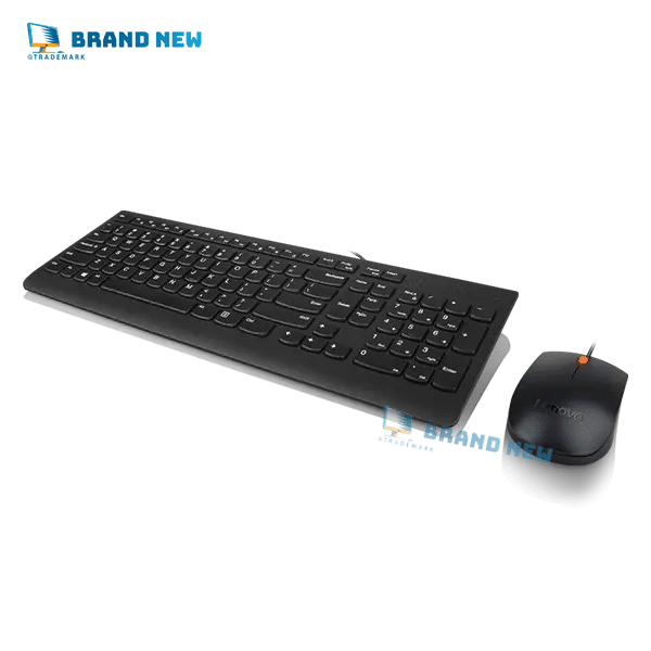 Lenovo 300 USB Combo Wired Keyboard & Mouse - Arabic - Black