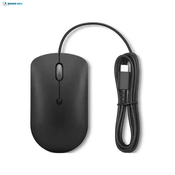 Lenovo 400 USB-C Compact Wired Mouse – Storm Grey (GY51D20875)