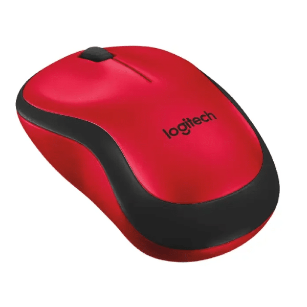 Logitech M220 Silent Wireless Mouse- Red