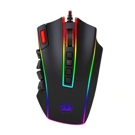 Redragon M990 MMO Gaming Mouse 32000 DPI High Precision Wired RGB Gamer Mouse w/23 Programmable Buttons 16 Side Macro Keys Software Supports Aluminum Base