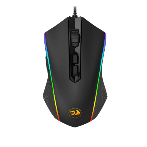 REDRAGON M710 MEMEANLION CHROMA GAMING MOUSE, HIGH-PRECISION AMBIDEXTROUS PROGRAMMABLE GAMING MOUSE WITH 7 RGB BACKLIGHT MODES AND TUNING WEIGHTS, UP TO 10000 DPI USER ADJUSTABLE