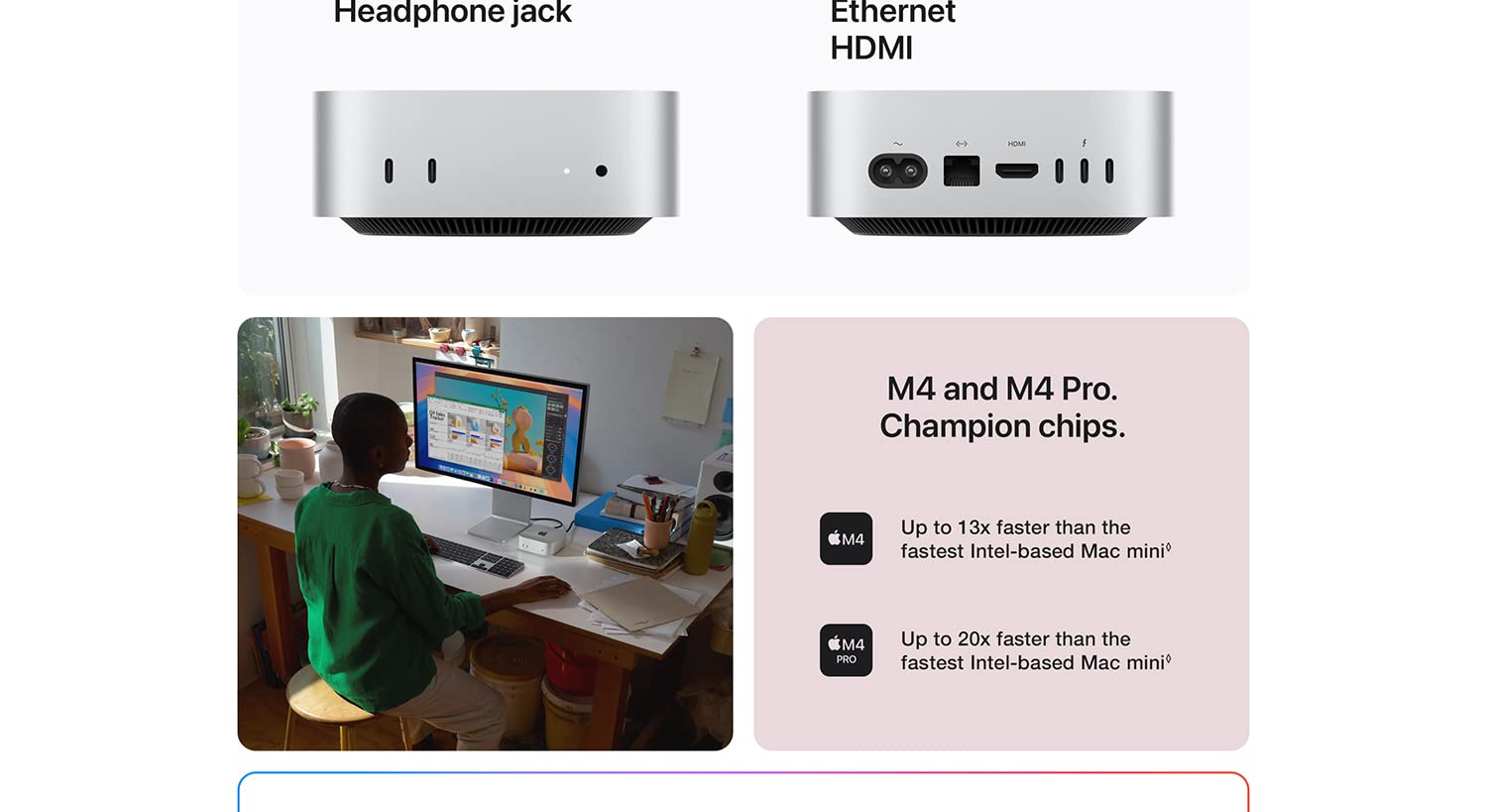 Apple Mac Mini M4 Pro (MCX44AE/A) – 12-Core CPU, 16-Core GPU, 24GB RAM, 512GB SSD – Silver - Image 4