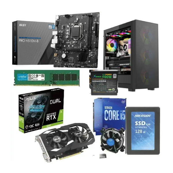 PC Gaming Bundle Intel Ci5-10400F+Fan MSI PRO H510M-B Motherboard