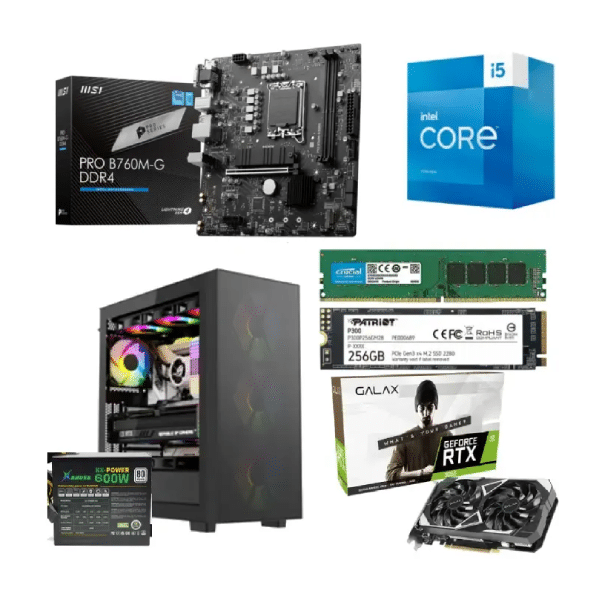 PC Gaming Bundle Intel Ci5-13400F ASRock B660M-HDV RTX