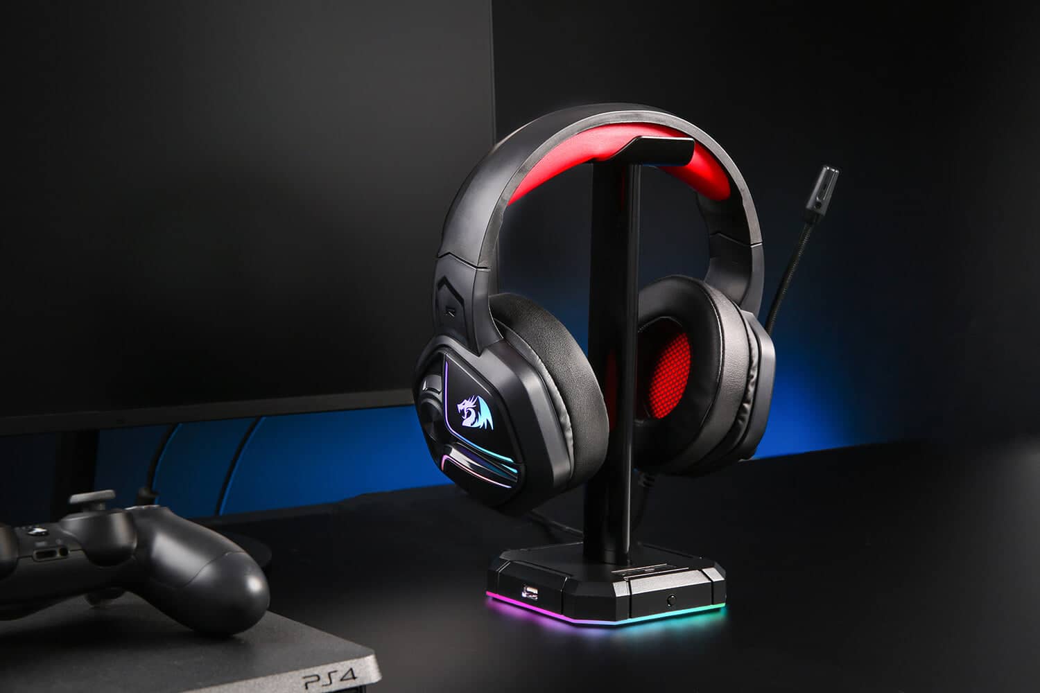 Redragon H230 Ajax RGB Wired Gaming Headset, Dynamic RGB Backlight