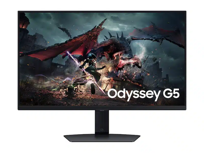 Samsung Odyssey G50D 32-Inch QHD Gaming Monitor – Fast IPS, 180Hz, 1ms GTG, AMD FreeSync & G-Sync Compatible (LS32DG502EUXEN)