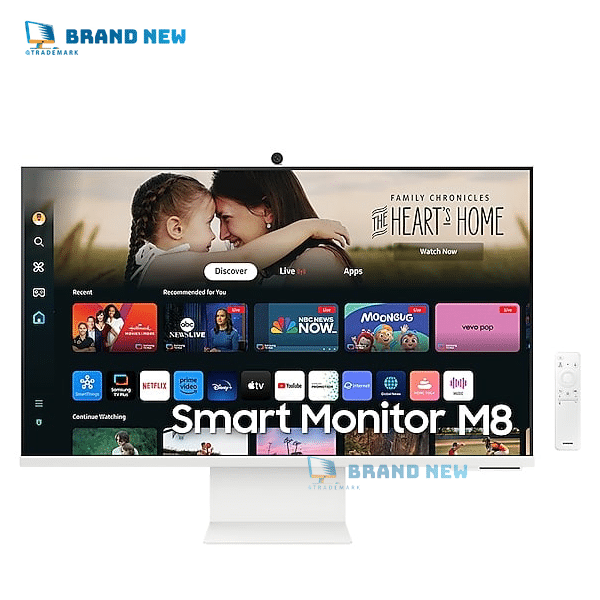 Samsung M8 (M80D) 32″ Smart Monitor UHD Flat - 4K HDR, Slim Design, All-in-One Smart Hub