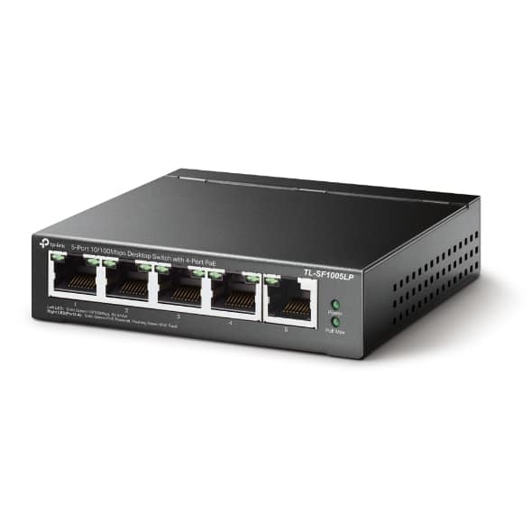 TL-SF1005LP 5-Port 10/100Mbps Desktop PoE Switch with 4-Port PoE