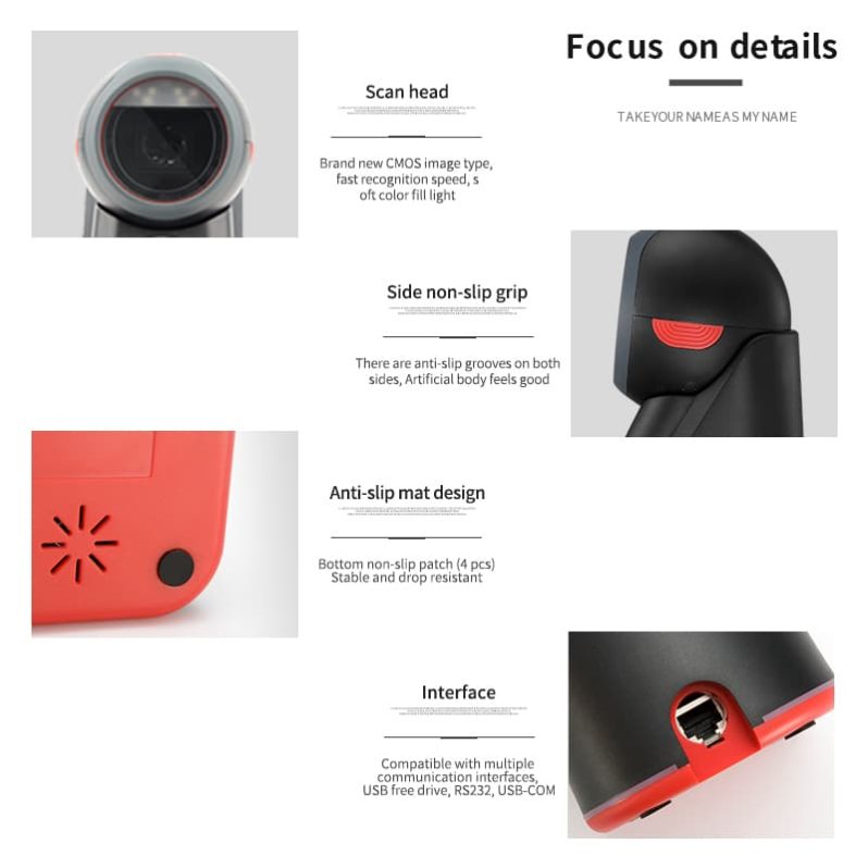 desktop barcode scanner syble XB-8500 - Image 2