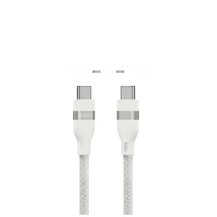 Anker USB-C to USB-C Data Cable 6ft, 240W - White (A82E2H22)