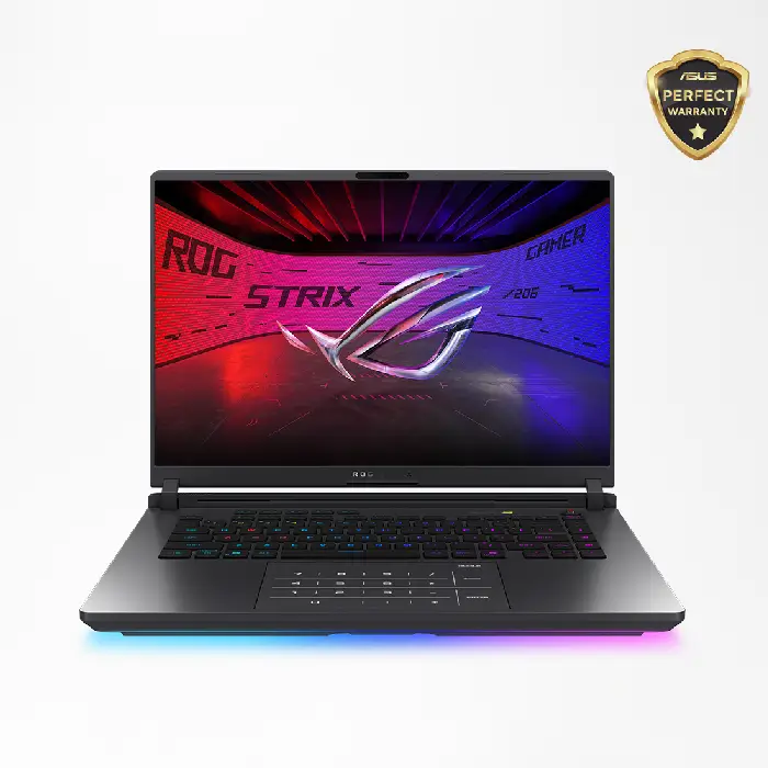 ASUS ROG Strix G16 G614JIR-N4041W Gaming Laptop Intel® Core™ i9 Processor 14900HX 16GB DDR5 1TB SSD 8GB RTX™ 4070 GDDR6 16" FHD (1920 x 1200 WUXGA) 165Hz Win 11 ROG Backpack