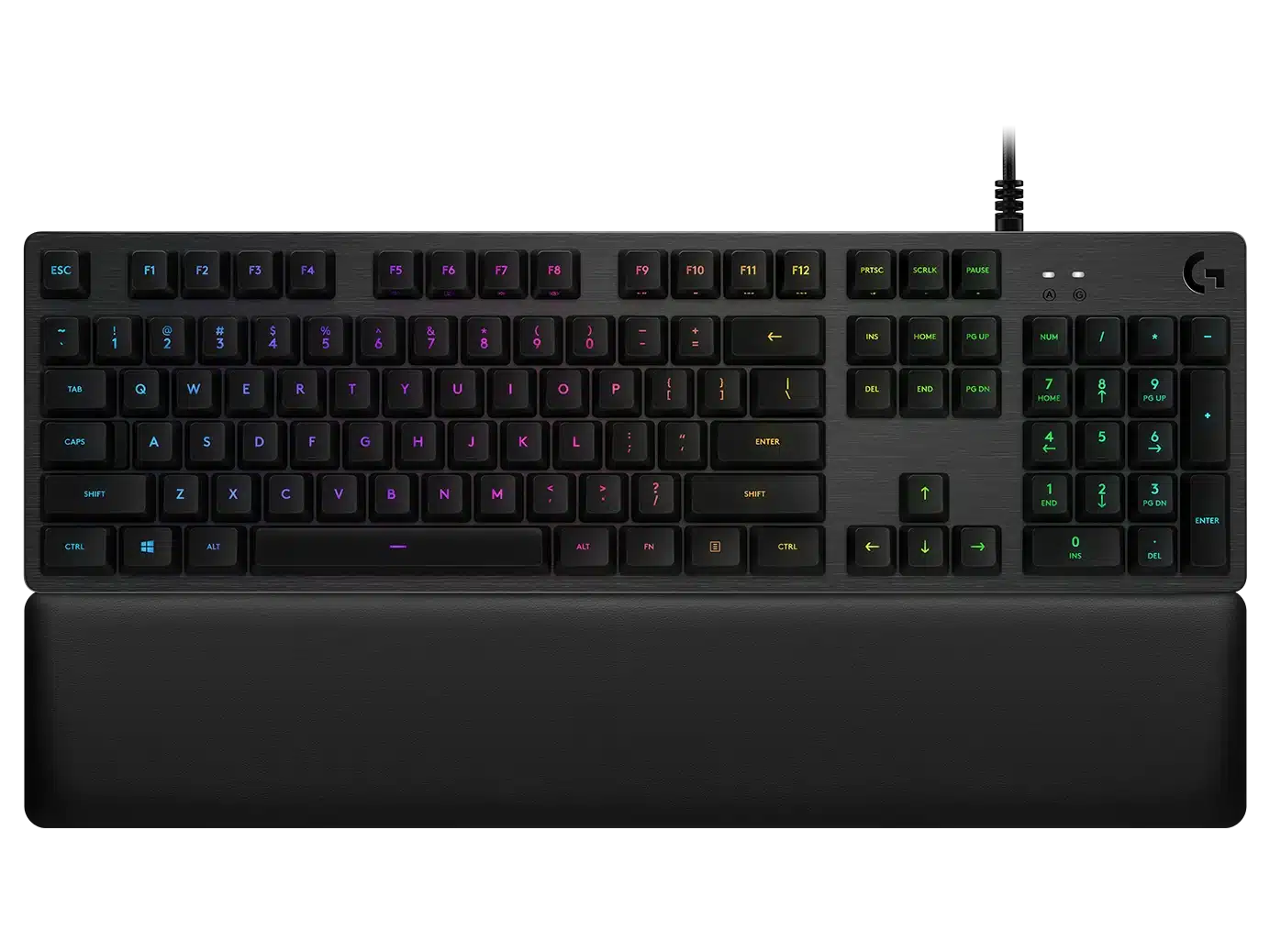 Logitech-G513 Carbon RGB Mechanical Gaming Keyboard, GX Blue (Clicky) - CARBON - US INT'L - INTNL