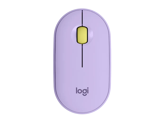 Logitech- M350 Pebble Wireless Mouse - Pebble Lavander