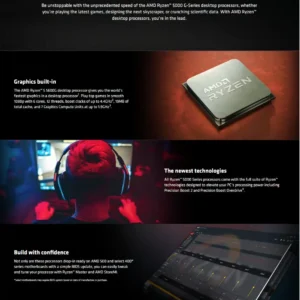 PC Bundle AMD Ryzen 5 5600G 6-Core 3.9 GHz MPK Desktop Processor With Fan + MSI PRO B450M PRO-VDH MAX AM4 Motherboard + Free Gift