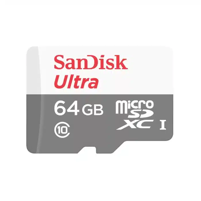 SanDisk 64GB Ultra microSDXC 100MB/s Class 10 UHS-I - SDSQUNR-064G-GN3MN