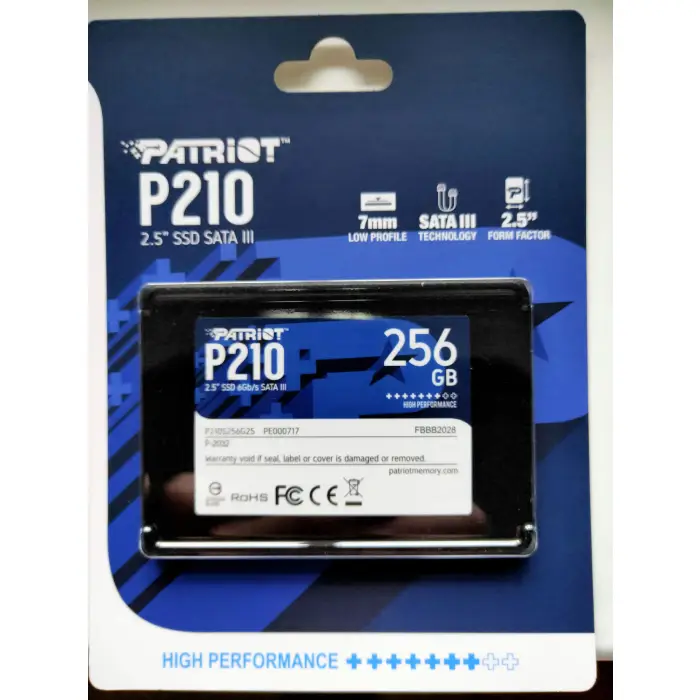 Patriot SSD P210 2.5-inch 256GB SATA III Solid State Drive PSE00096