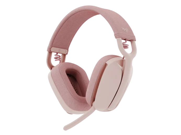 Logitech-Zone Vibe 100 wireless headphones - ROSE