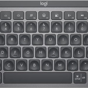 Logitech MX Keys Mini Wireless Keyboard – Arabic Layout | Compact Bluetooth Backlit Keyboard for Mac, Windows & iPad – Black (920-010503)
