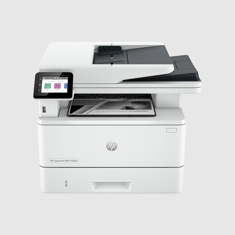 HP LaserJet Pro MFP 4103fdn Monochrome Multifunction Printer – Print, Scan, Copy, Fax – Duplex, Network, A4 High-Speed Office Printer - Image 2