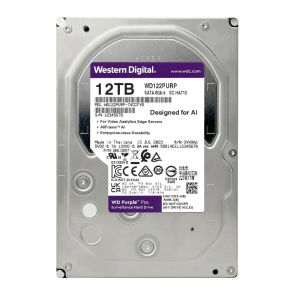 WD Purple 12TB Surveillance Internal Hard Drive for DVR & NVR Systems